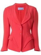 Thierry Mugler Vintage Fitted Jacket - Red