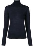 Roberto Collina Roll-neck Fitted Jumper - Blue