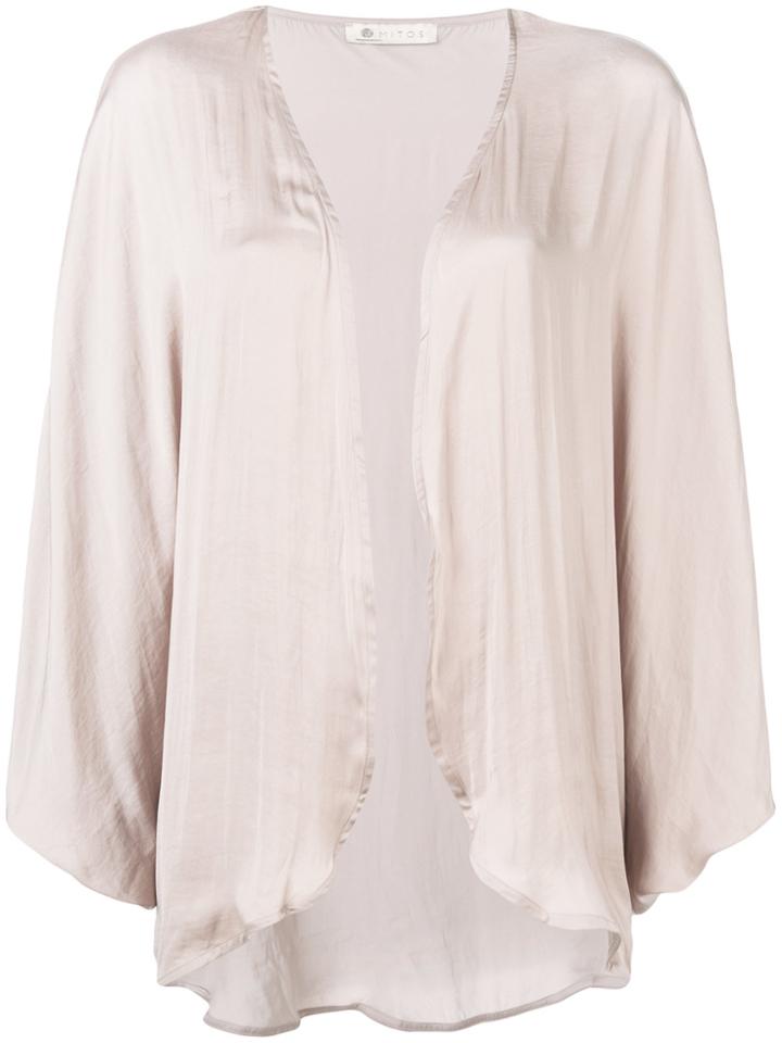 Mitos Oversized Kimono-cape - Nude & Neutrals