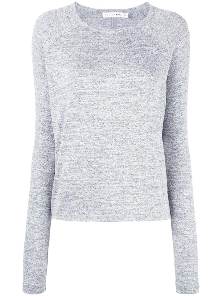 Rag & Bone /jean Crew Neck Jersey Top - Grey