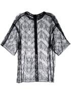 A.f.vandevorst Lace Detail Top - Black