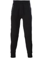 Neil Barrett Biker Style Track Pants, Men's, Size: Medium, Black, Viscose/spandex/elastane/lyocell/cotton