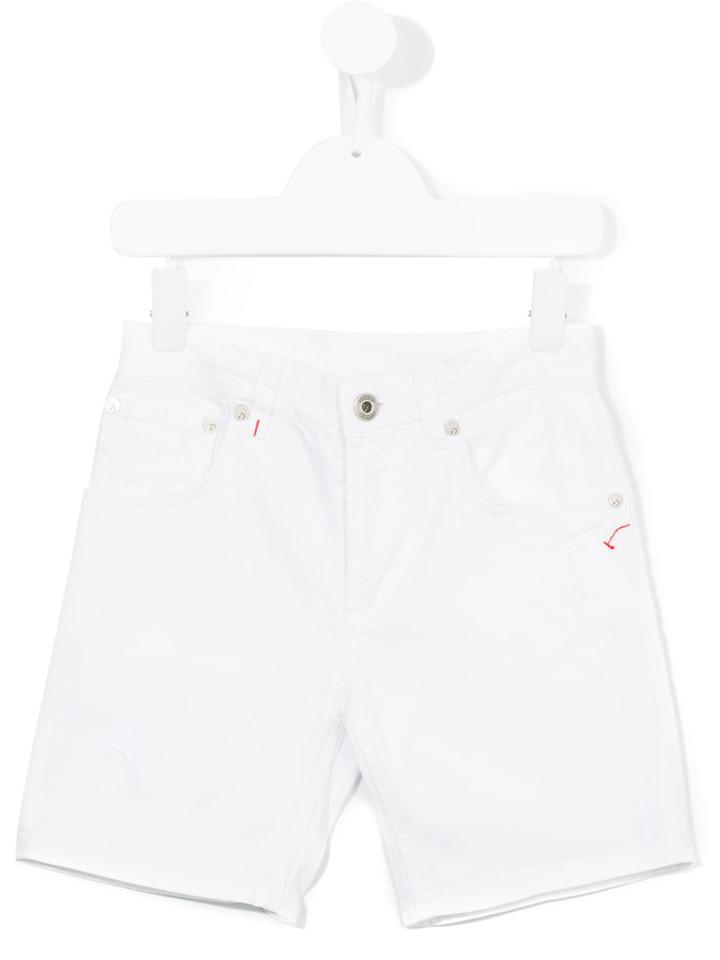Dondup Kids Denim Shorts, Boy's, Size: 12 Yrs, White