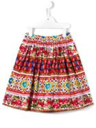 Dolce & Gabbana Kids Mambo Print Skirt, Girl's, Size: 8 Yrs