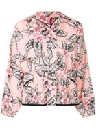 Moncler Floral Printed Bomber Jacket - Pink