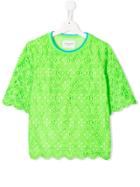 Alberta Ferretti Kids Crochet T-shirt - Green