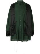 Kidill Panelled Shirt Jacket - Blue