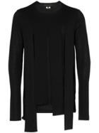 Comme Des Garçons Homme Plus Slashed Sweater - Black