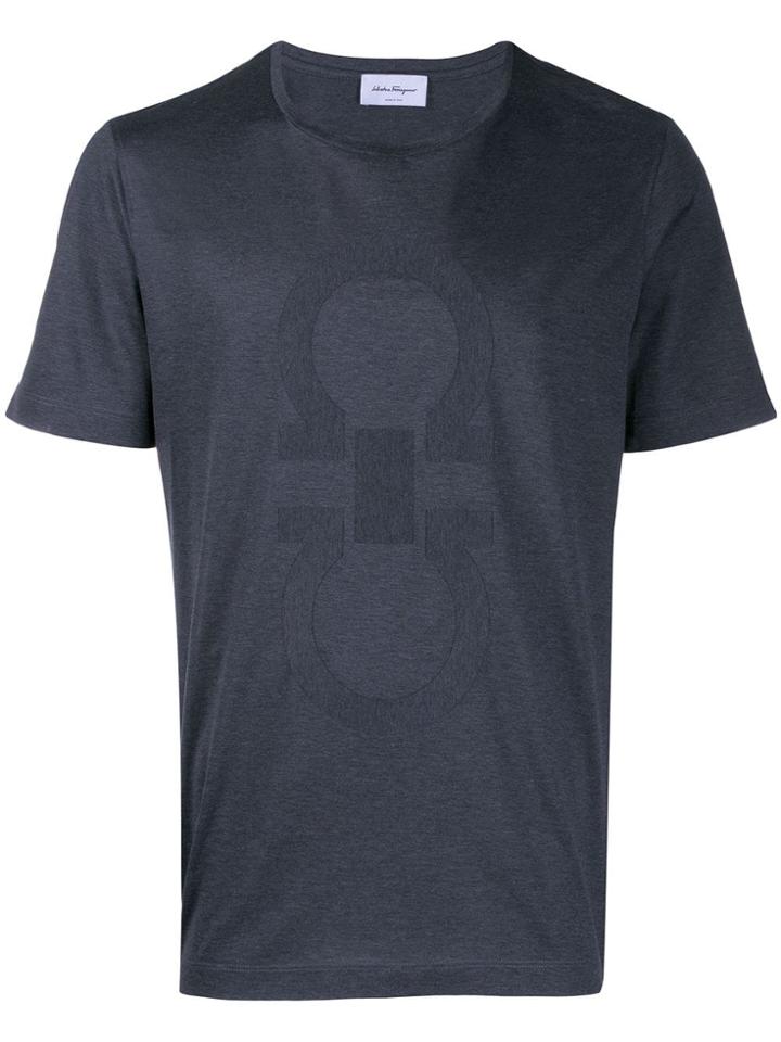 Salvatore Ferragamo Oversized Gancini T-shirt - Grey