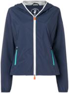 Save The Duck Hooded Zipped-up Jacket - Blue