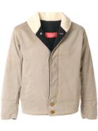 Gianfranco Ferre Vintage Shearling Effect Collar Jacket - Nude &