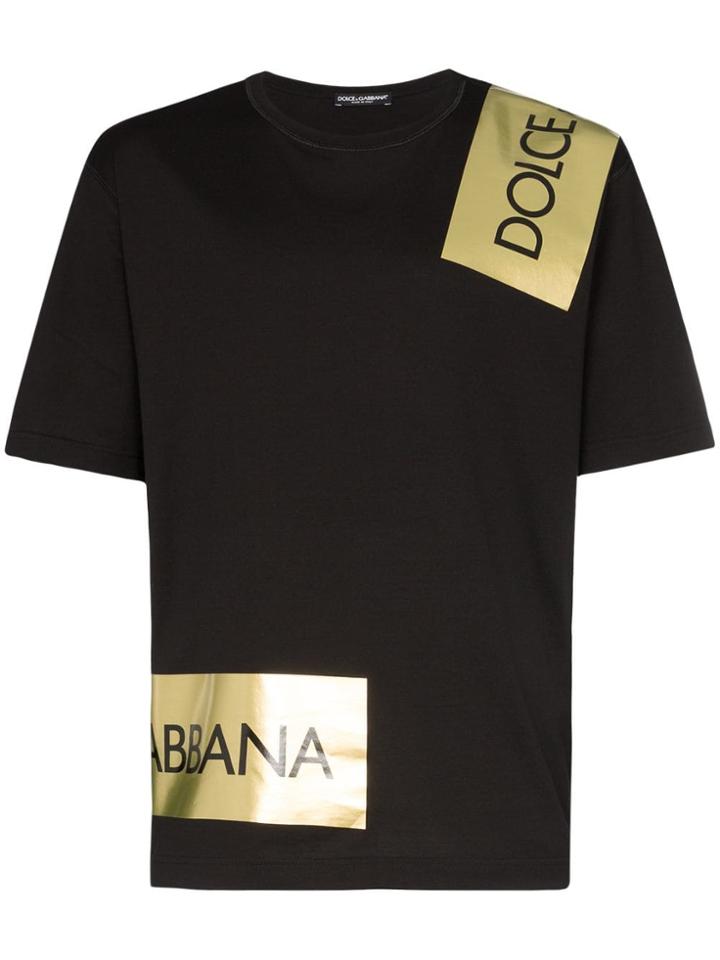 Dolce & Gabbana Logo Tape T-shirt - Black