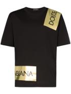 Dolce & Gabbana Logo Tape T-shirt - Black