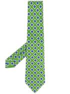 Kiton Diamond Pattern Tie - Green