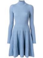 Dsquared2 Ribbed Knitted Skater Dress - Blue