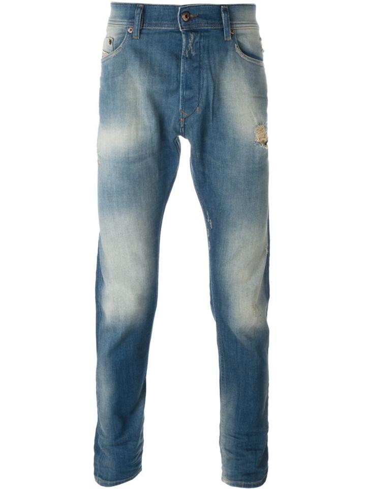 Diesel 'teppahar 0854v' Carrot-fit Jeans, Men's, Size: 30/30, Blue, Cotton/spandex/elastane