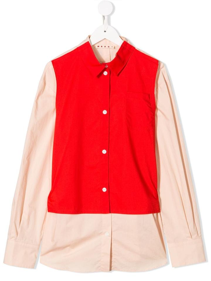 Marni Kids Rose Two Piece Shirt - Pink