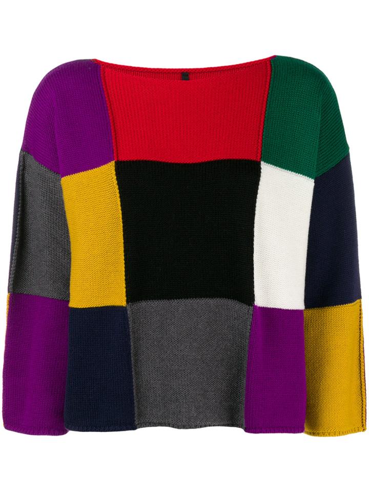Pierantoniogaspari Patchwork Sweater - Grey