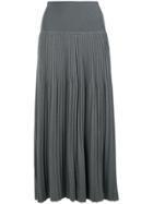 Sminfinity Pleated Midi Skirt - Grey