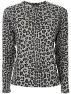 Fendi Pre-owned Leopard Monogram Longsleeved T-shirt - Black