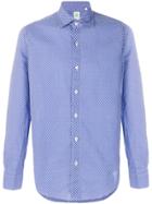 Finamore 1925 Napoli Patterned Shirt - Blue