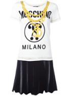 Moschino - Trompe L'oeil Chain Logo T-shirt - Women - Viscose/other Fibers - 42, Women's, White, Viscose/other Fibers
