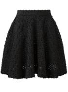 Vivienne Westwood Anglomania Textured Full Skirt, Women's, Size: 40, Black, Cotton/acrylic/polyester/other Fibers