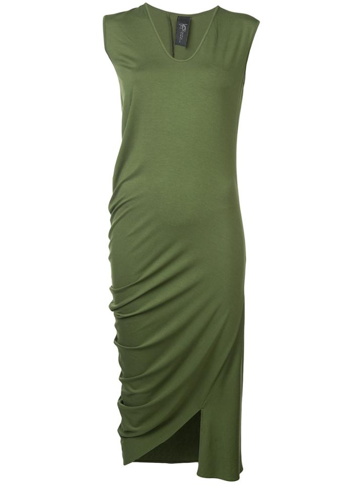 Zero + Maria Cornejo Curve Asymmetric Tank Dress - Green