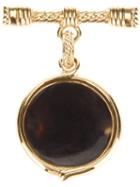 Yves Saint Laurent Vintage Honeycomb Fob Brooch, Women's, Metallic