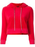 Juicy Couture Customisable Velour Hoodie - Red