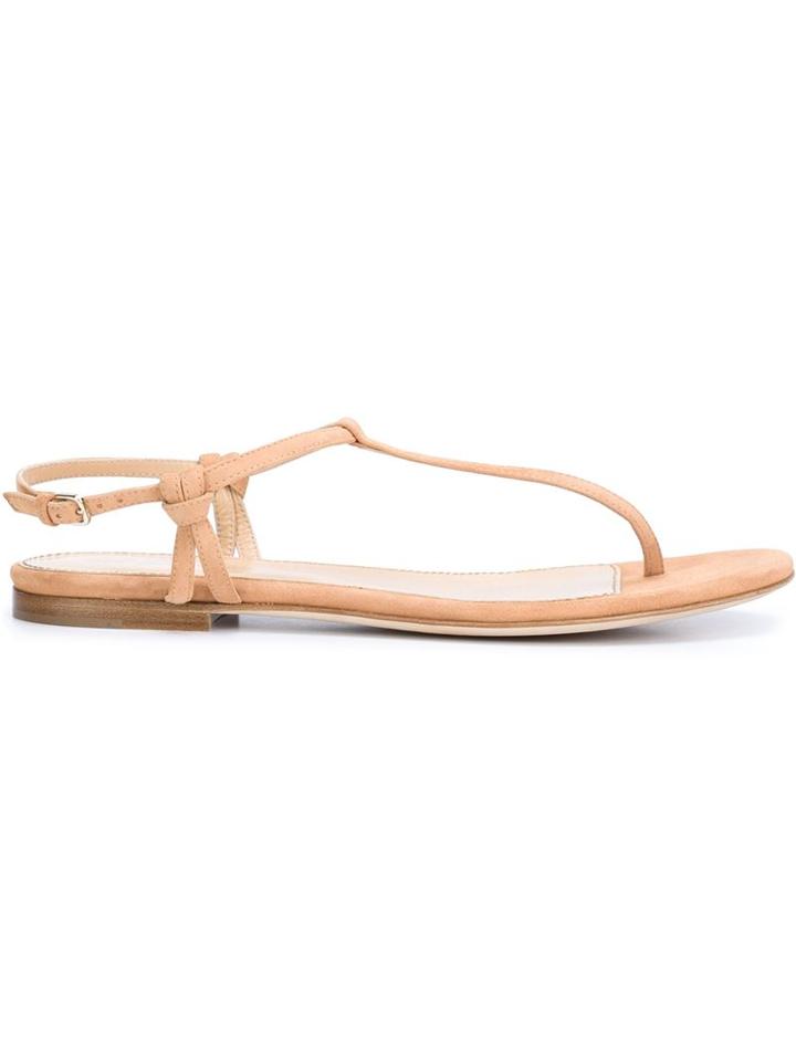 Sergio Rossi Flat T-bar Sandals