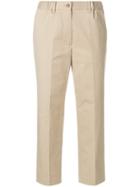 Brag-wette Cropped Trousers - Nude & Neutrals