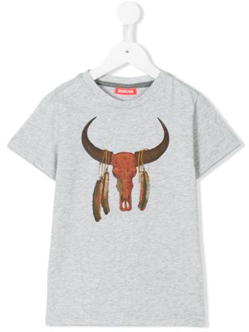 Sunuva - Buffalo Print T-shirt - Kids - Cotton - 5 Yrs, Grey