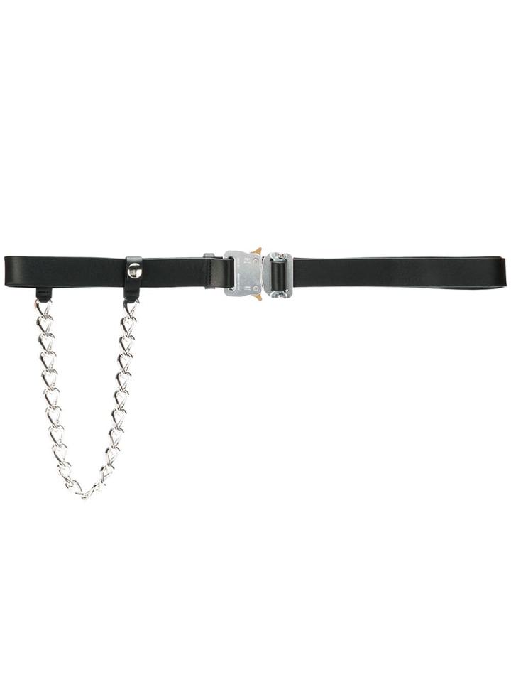 Alyx Narrow Chain Embellished Belt - Black
