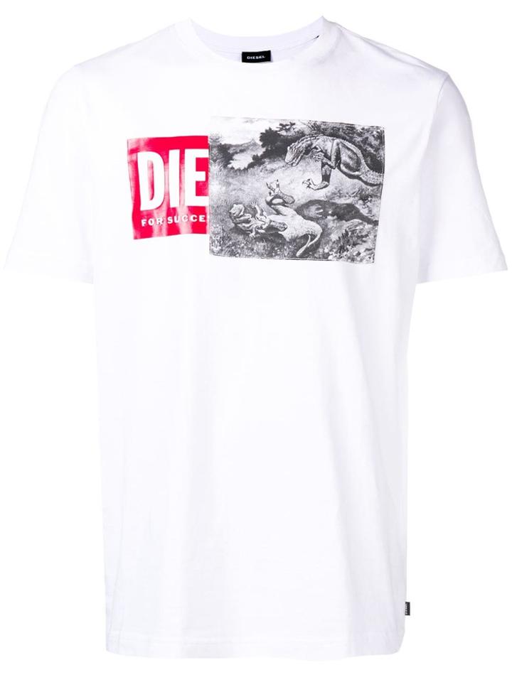 Diesel Graphic T-shirt - White