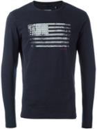 Woolrich American Flag Printed T-shirt, Men's, Size: Xl, Blue, Cotton