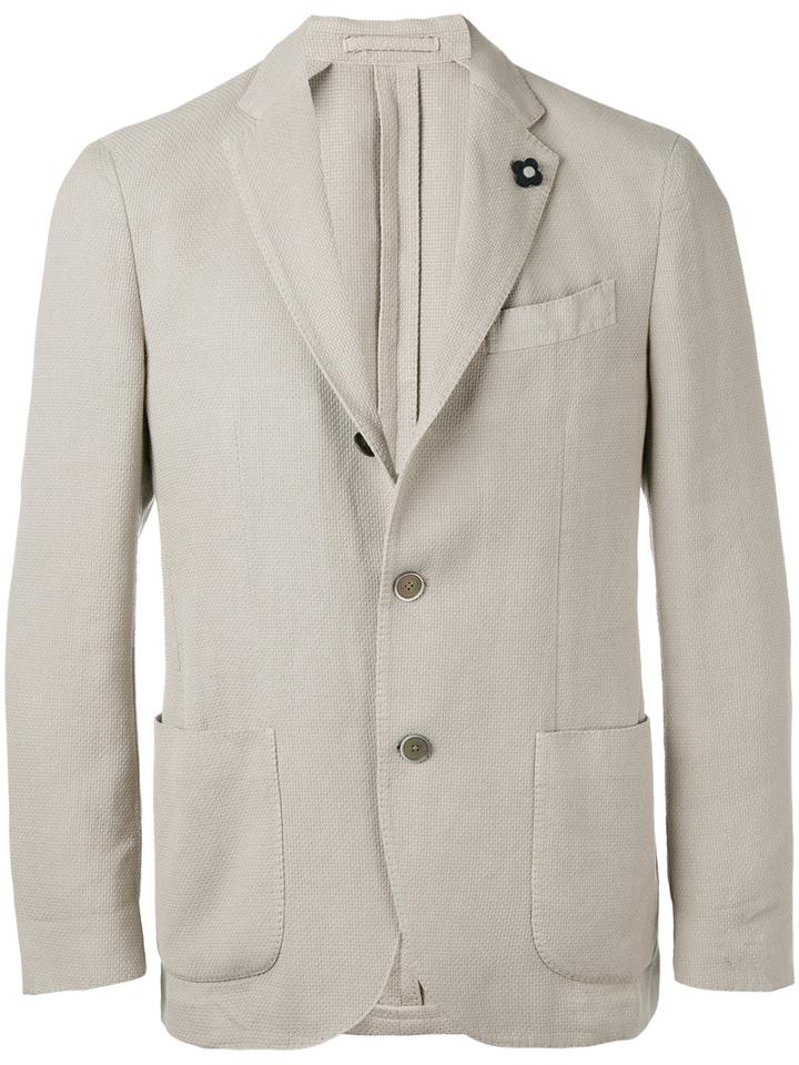 Lardini - Soft Blazer - Men - Cotton/polyester/viscose - 50, Nude/neutrals, Cotton/polyester/viscose