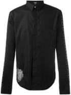 Versus Lion Print Shirt, Men's, Size: 46, Black, Cotton/spandex/elastane