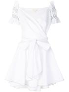 Jonathan Simkhai Off The Shoulder Belted Dress - White