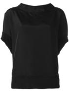 Blugirl - Plain T-shirt - Women - Polyester/spandex/elastane/viscose - 44, Black, Polyester/spandex/elastane/viscose