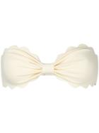 Marysia Scalloped Bikini Top - White