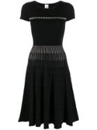 Pinko Chain Pattern Knitted Dress - Black