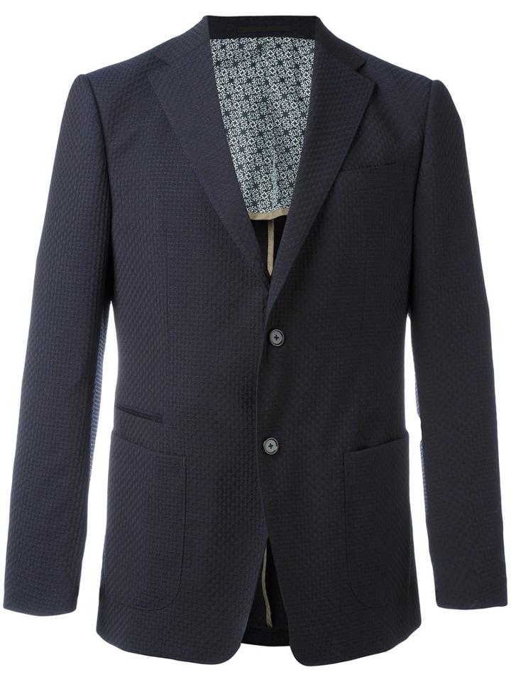 Z Zegna Classic Blazer, Men's, Size: 50, Blue, Wool/cupro/cotton