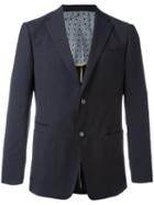 Z Zegna Classic Blazer, Men's, Size: 50, Blue, Wool/cupro/cotton
