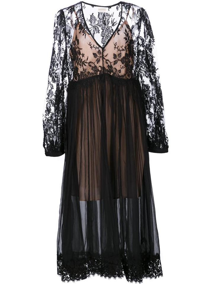 Sheer Lace Dress, Women's, Size: 3, Black, Silk, Zimmermann