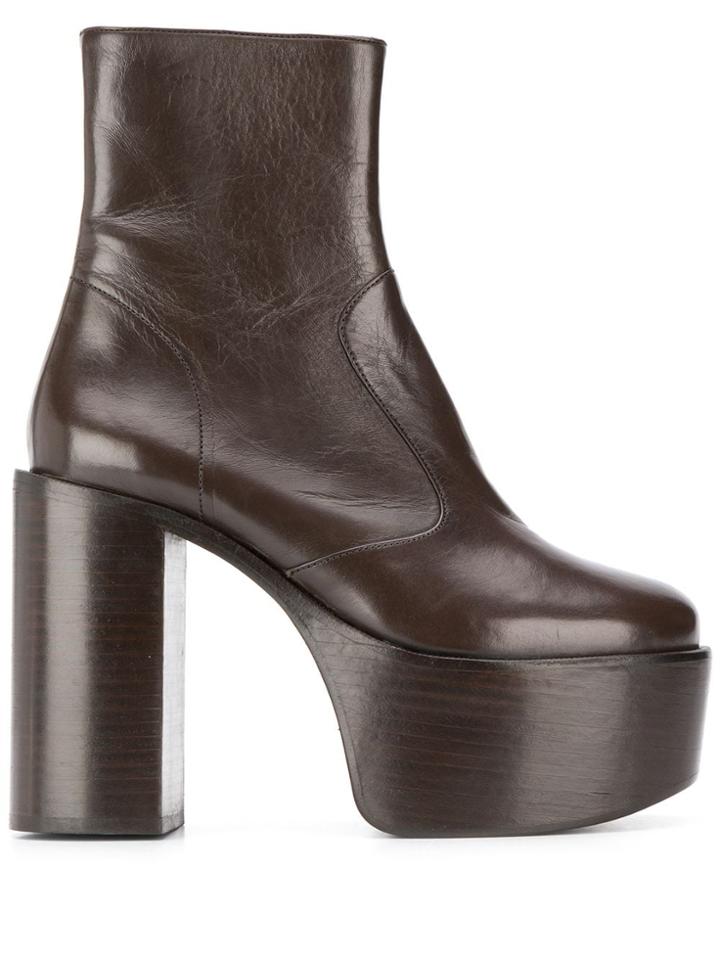 Simon Miller Platform Ankle Boots - Brown