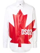 Dsquared2 Maple Leaf Print Shirt - White