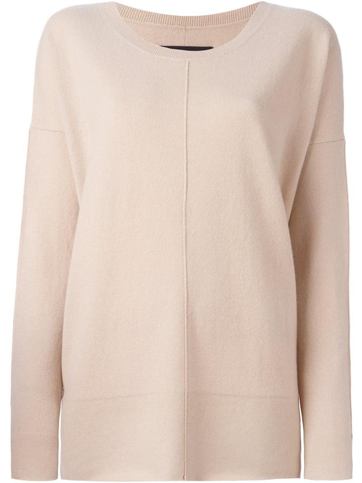 By Malene Birger Scoop Neck Jumper, Women's, Size: Small, Nude/neutrals, Cashmere/wool