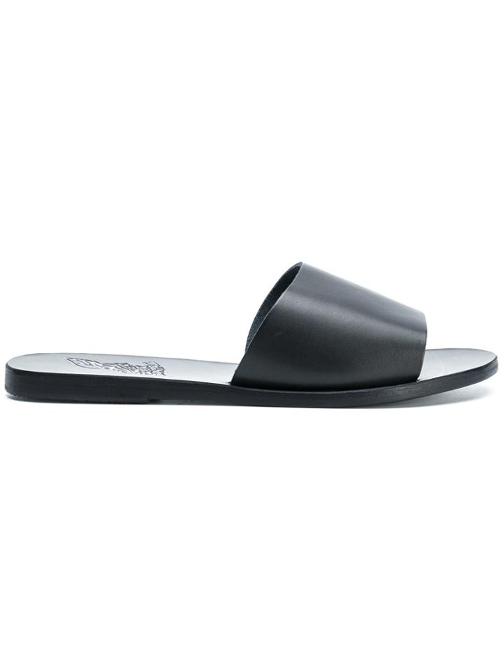 Ancient Greek Sandals Taygete Flat Sandals - Black