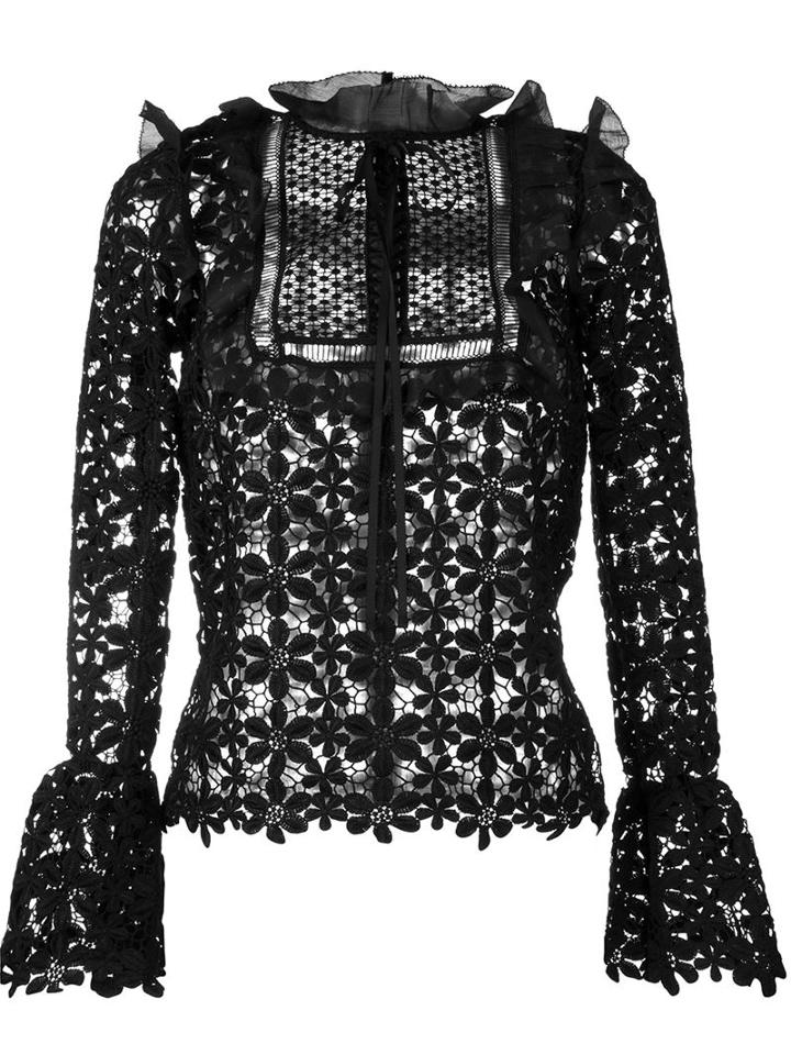Self-portrait Daisy Guipure Blouse